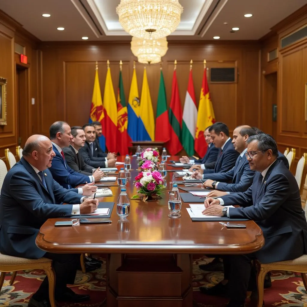 Reunión de representantes colombianos con delegados del BRICS