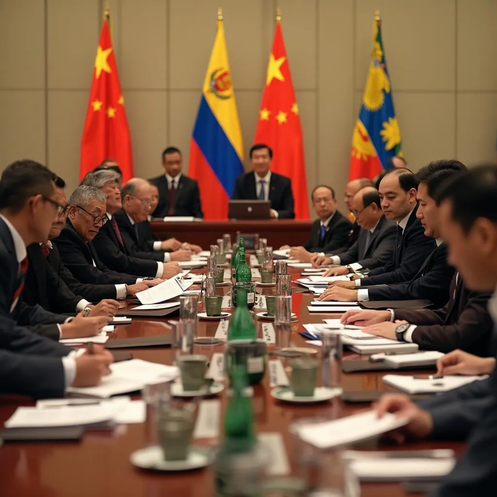 Reunión con delegación china del Banco BRICS